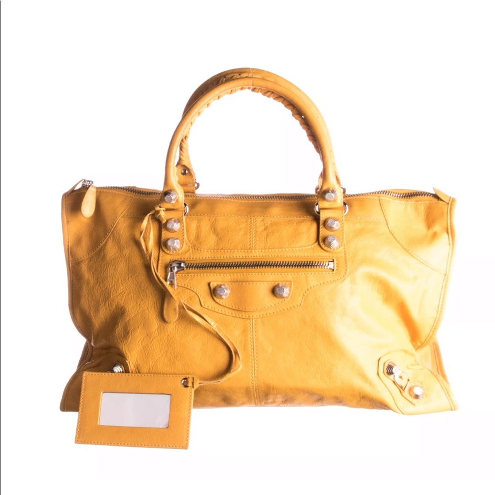 ❌Sold❌Authentic Balenciaga GSH work bag mustard yellow